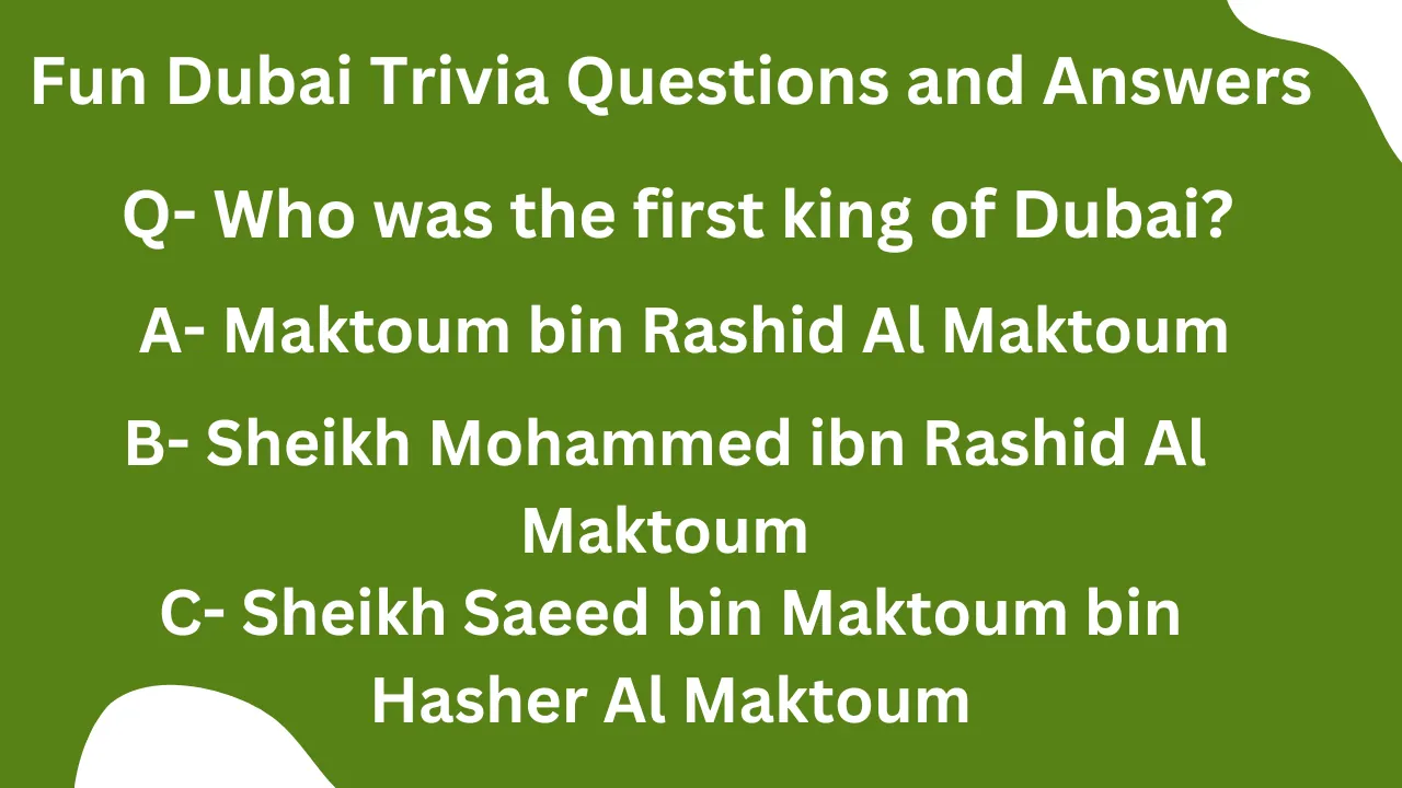 Fun Dubai Trivia Questions and Answers