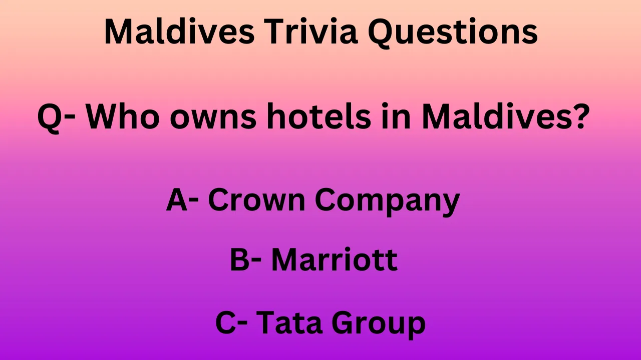 Maldives trivia questions