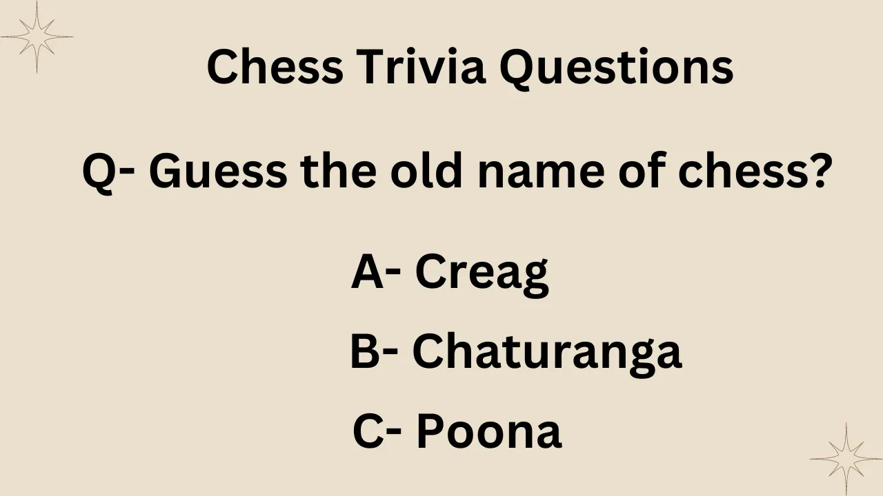 Chess Trivia Questions