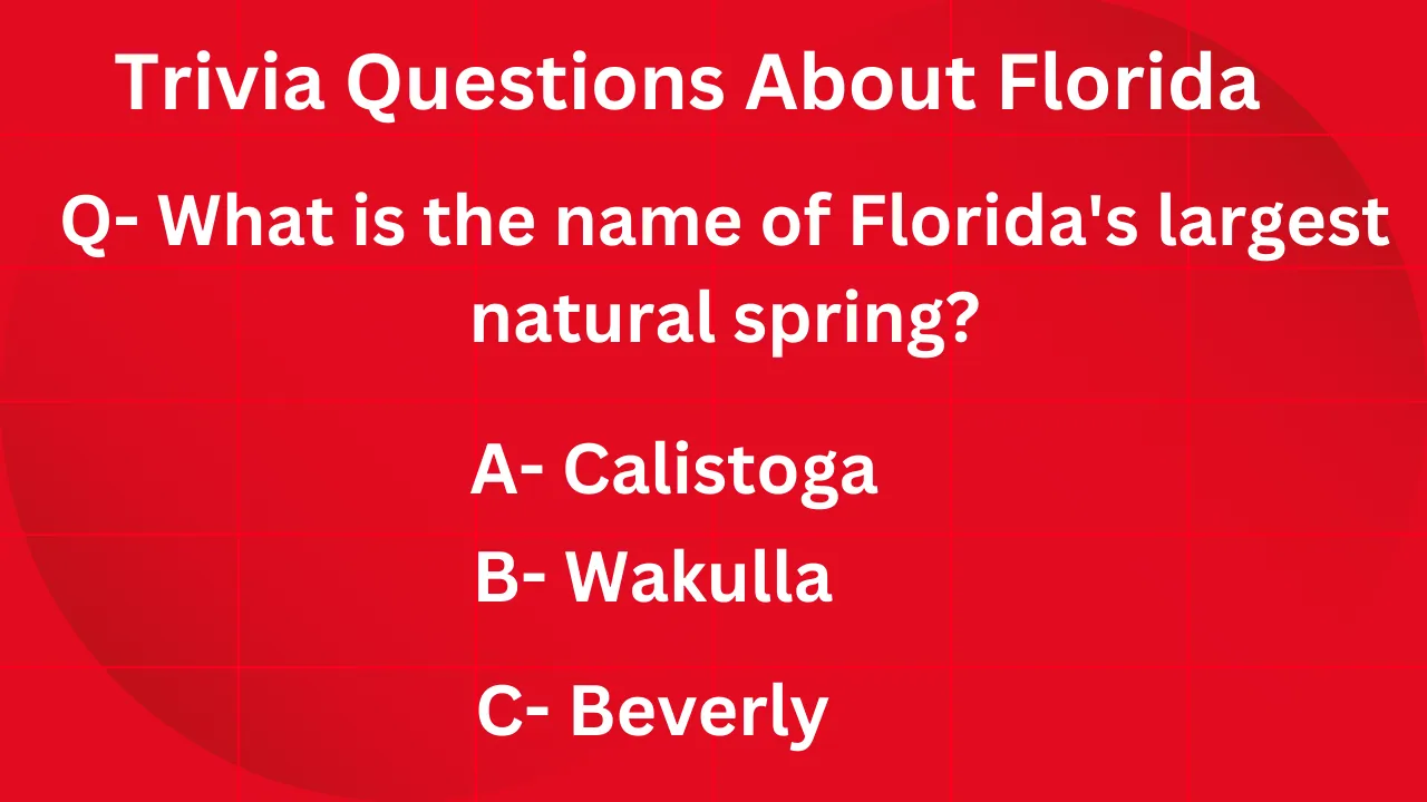 Trivia Questions About Florida