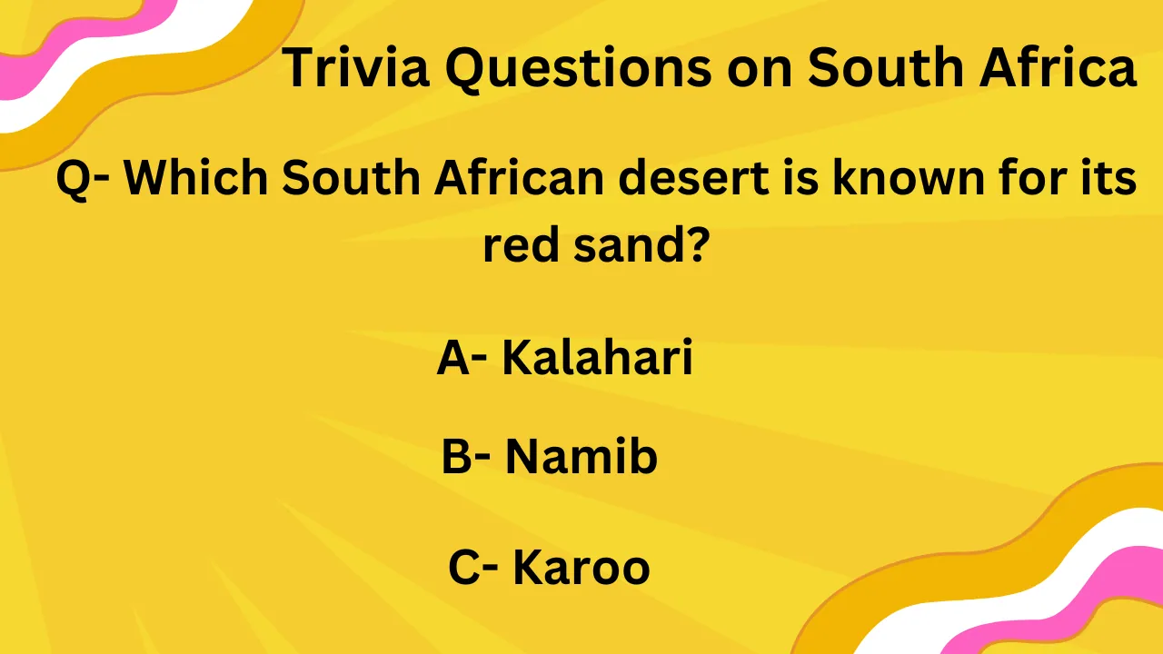 Trivia Questions on South Africa